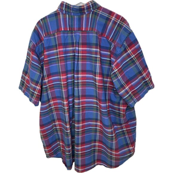 Polo Ralph Lauren Men’s Checked Cotton Shirt Short Sleeves Big And Tall 3TG - Picture 3 of 8